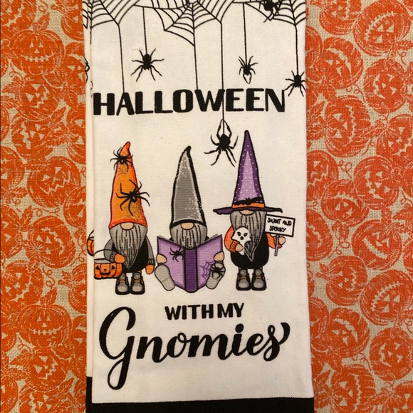 Halloween Gnome Kitchen Towels Set of 2, Halloween With My Gnomies, Witch Gnomes - Picture 7 of 12